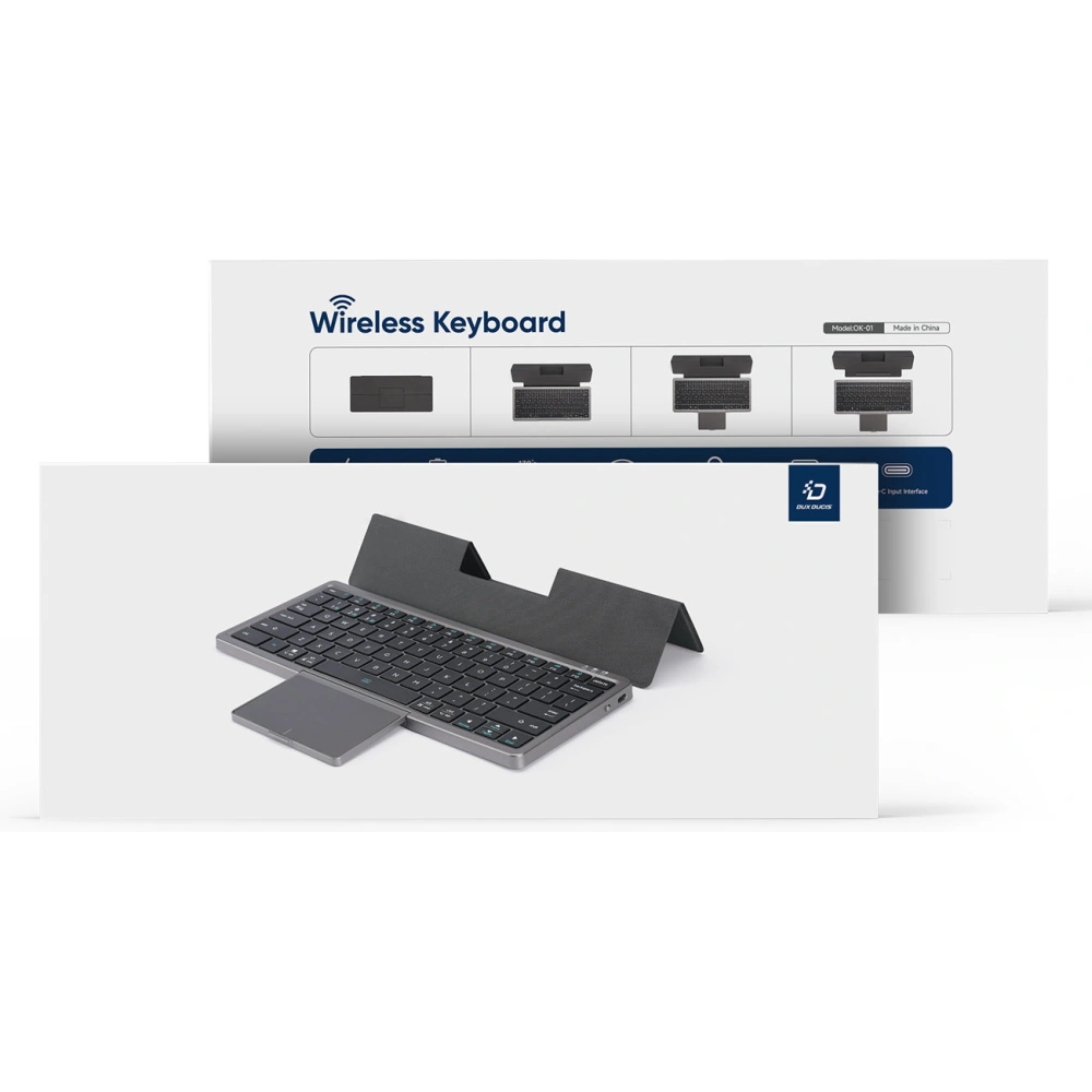 Klawiatura bezprzewodowa Dux Ducis OK Series Bluetooth Touchpad czarna