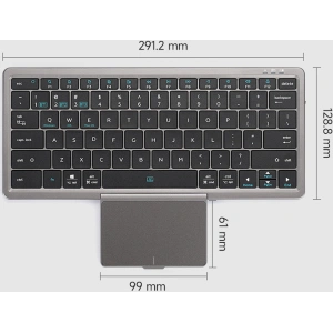 Kup Bezdrátová klávesnice Dux Ducis OK Series Bluetooth Touchpad černá - DDS1777 - {ean13} - Sklep Home Screen
