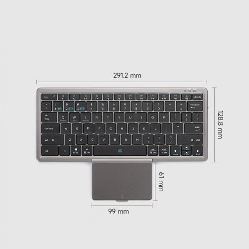 Kup Bezdrátová klávesnice Dux Ducis OK Series Bluetooth Touchpad černá - DDS1777 - {ean13} - Sklep Home Screen