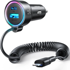 Kup Ładowarka samochodowa Joyroom JR-CL08 3w1 1,6m 50W + kabel Lightning - JYR749 - {ean13} - Sklep Home Screen