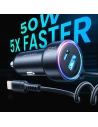 Buy Joyroom JR-CL08 Car Charger 3w1 1,6m 50W + Lightning cable - JYR749 - {ean13} - Home Screen Store Europe