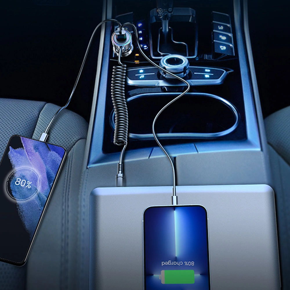 Ładowarka samochodowa Joyroom JR-CL08 3w1 1,6m 50W + kabel Lightning