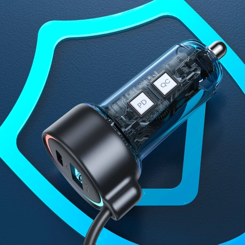 Kup Joyroom Autoladegerät JR-CL08 3in1 1,6m 50W + Lightning-Kabel - JYR749 - {ean13} - Sklep Home Screen