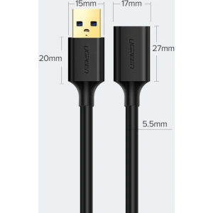 Kup Kabel przedłużacz UGREEN US129 USB-A 3.0/USB-A 3.0 2m czarny - UGR1647 - {ean13} - Sklep Home Screen