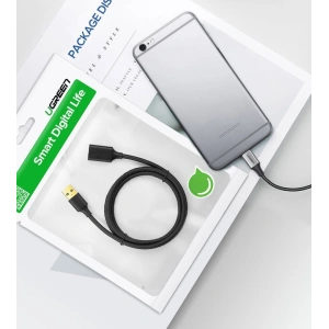 Kup UGREEN US129 USB-A 3.0/USB-A 3.0 2m fekete hosszabbító kábel - UGR1647 - {ean13} - Sklep Home Screen