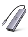 Kup UGREEN CM512 7-in-1 USB-C Hub/2xUSB 3.2 Gen 1/HDMI 4K 60Hz/ SD und TF Kartenleser/USB-C PD 100W/RJ45 1000Mbps (1Gbps) grau - UGR1648 - {ean13} - Sklep Home Screen