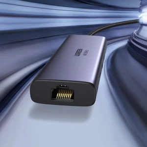 Kup UGREEN CM512 7-in-1 USB-C Hub/2xUSB 3.2 Gen 1/HDMI 4K 60Hz/ SD und TF Kartenleser/USB-C PD 100W/RJ45 1000Mbps (1Gbps) grau - UGR1648 - {ean13} - Sklep Home Screen