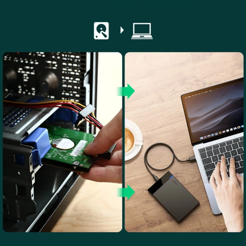 Kup UGREEN US221 SATA 6TB USB-C 3.0 2.5 HDD/SSD-Gehäuse schwarz - UGR1649 - {ean13} - Sklep Home Screen