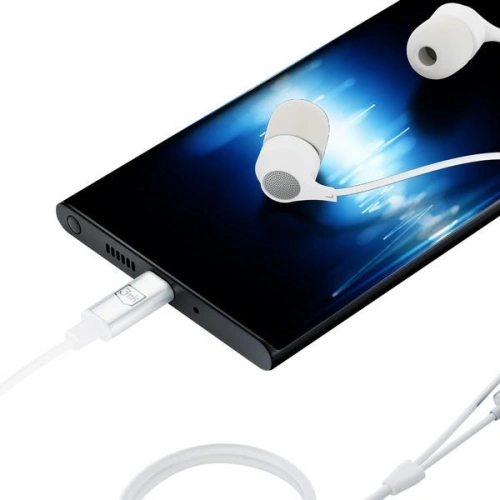 Kup Sluchátka 3MK Drátová sluchátka USB-C bílá/white - 3MK5008 - {ean13} - Sklep Home Screen