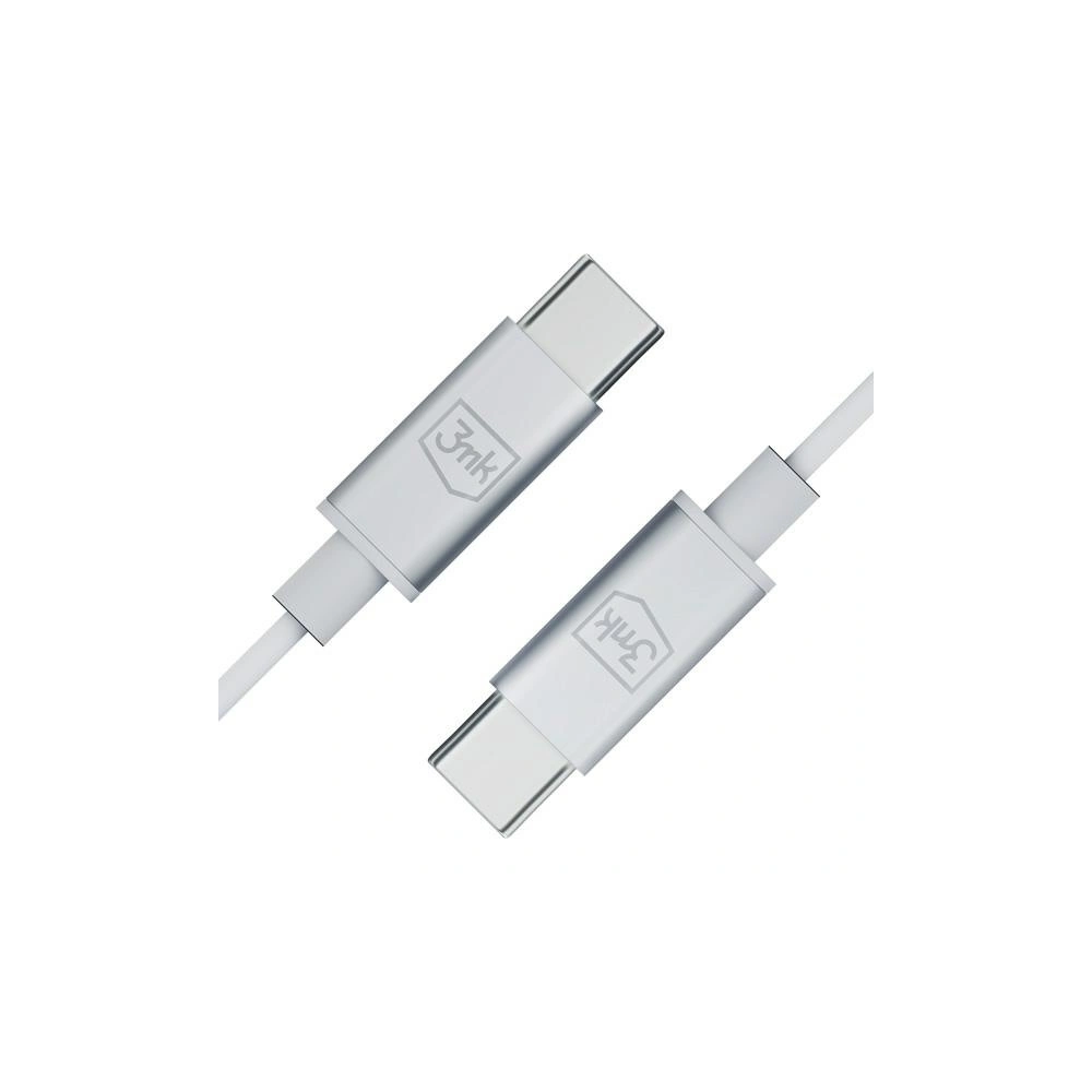 Słuchawki 3MK Wired Earphones USB-C biały/white