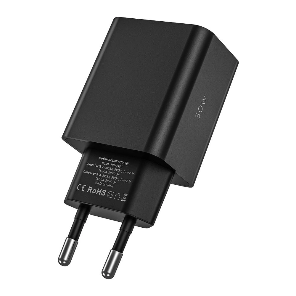 Ładowarka sieciowa Tech-Protect NC30W 2-port Network Charger PD 30W QC 3.0 Black