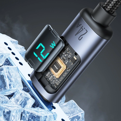 Kup Kábel Joyroom S-AL012A16 Lightning/USB-A 2.4A 1.2m LED kijelző fekete - JYR750 - {ean13} - Sklep Home Screen