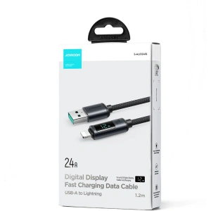 Joyroom S-AL012A16 Lightning/USB-A Cable 2.4A 1.2m LED display black