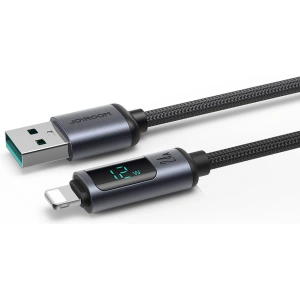 Kabel Joyroom S-AL012A16 Lightning/USB-A 2.4A 1.2m LED displej černý