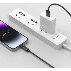 Joyroom S-AL012A16 Lightning/USB-A Cable 2.4A 1.2m LED display black
