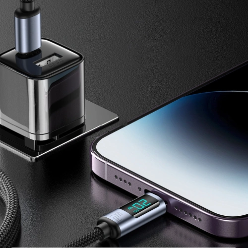Kup Kabel Joyroom S-CL020A16 Lightning/USB-C 20W 1.2m LED display czarny - JYR751 - {ean13} - Sklep Home Screen