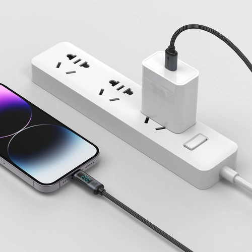 Kup Kabel Joyroom S-CL020A16 Lightning/USB-C 20W 1.2m LED display czarny - JYR751 - {ean13} - Sklep Home Screen