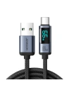 Kup Joyroom 1.2m Cablu S-AC066A16 USB-C/USB-A 66W LED display negru - JYR752 - {ean13} - Sklep Home Screen