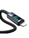 Kup Joyroom 1.2m Cablu S-AC066A16 USB-C/USB-A 66W LED display negru - JYR752 - {ean13} - Sklep Home Screen