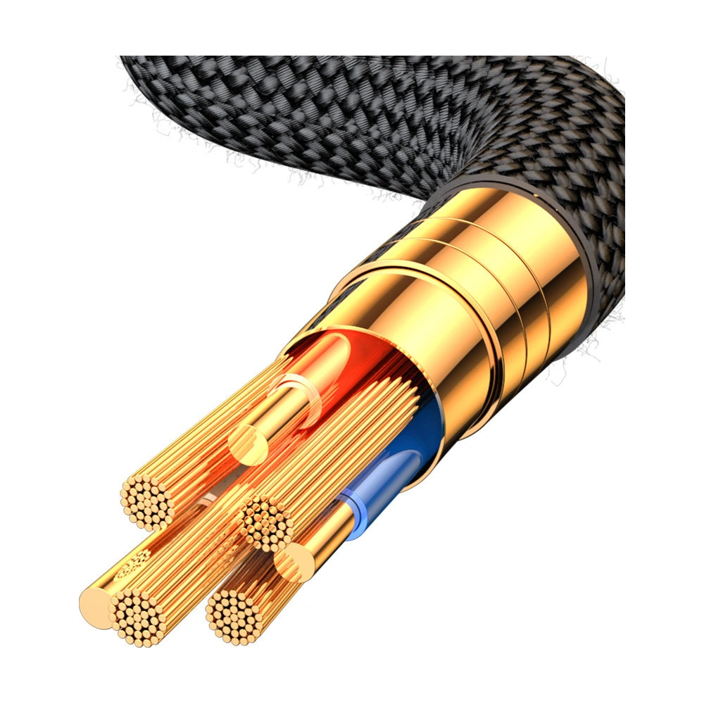 Kabel Joyroom S-AC066A16 USB-C/USB-A 66W 1.2m LED display czarny