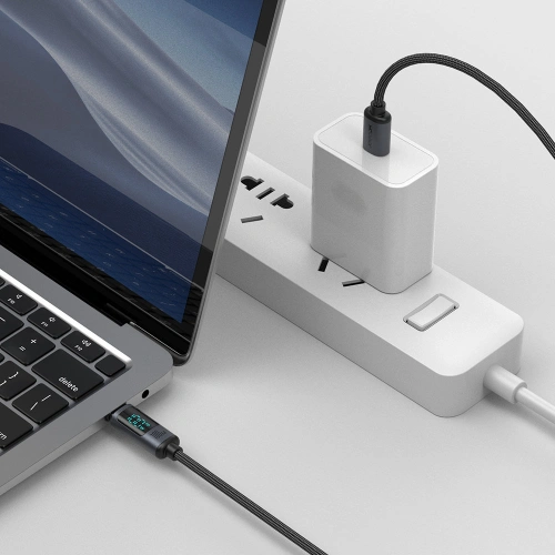 Kup Joyroom 1.2m Kabel S-CC100A16 USB-C/USB-C 100W LED-Display schwarz - JYR753 - {ean13} - Sklep Home Screen