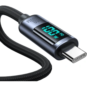 Joyroom 1.2m Kabel S-CC100A16 USB-C/USB-C 100W LED-Display schwarz