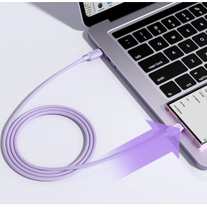 Joyroom Cablu S-CC100A14 USB-C/USB-C 100W 1,2 m violet
