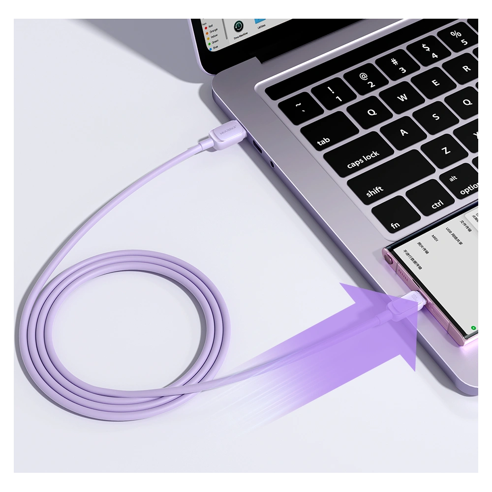 Kabel Joyroom S-AC027A14 USB-A/USB-C 3A 1,2m fioletowy