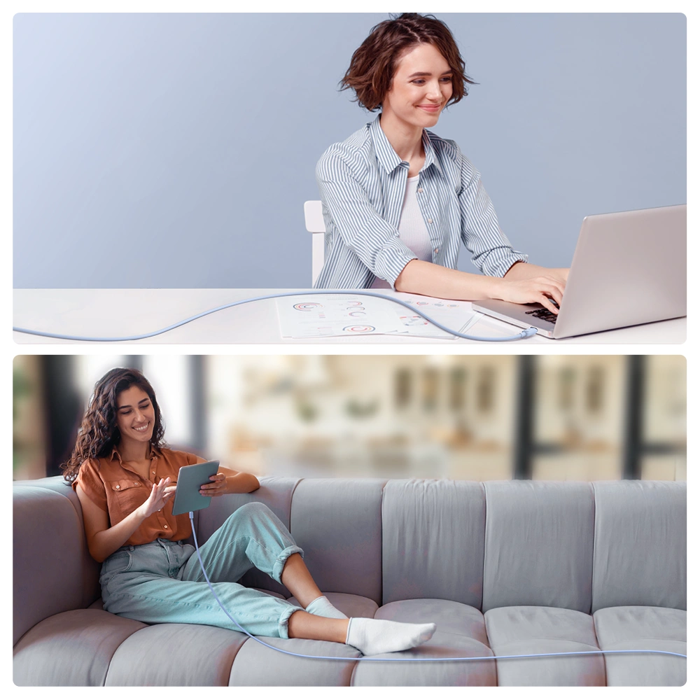 Kabel Joyroom S-AC027A14 USB-A/USB-C 3A 1,2m niebieski