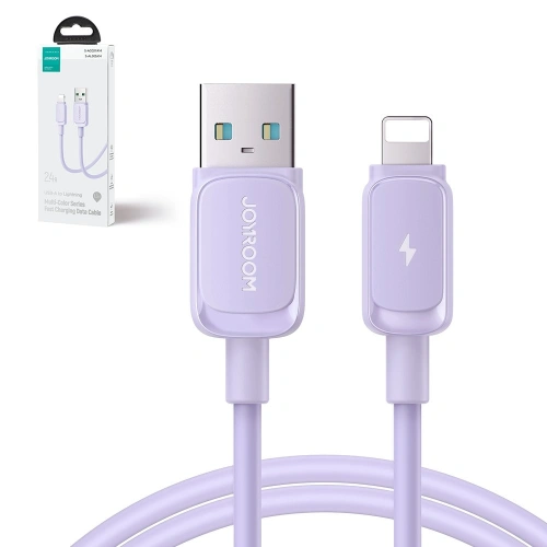Kup Joyroom Cablu S-AL012A14 USB-A/Lightning 2.4A 1.2m violet - JYR765 - {ean13} - Sklep Home Screen