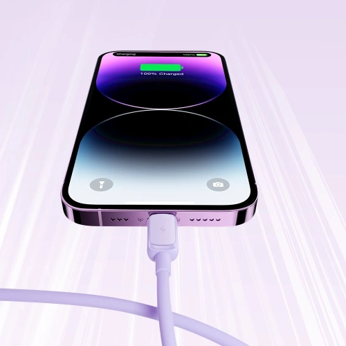 Kup Joyroom Cablu S-AL012A14 USB-A/Lightning 2.4A 1.2m violet - JYR765 - {ean13} - Sklep Home Screen