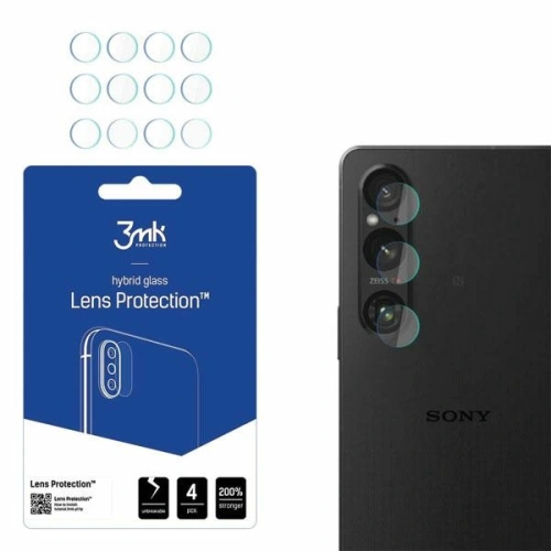 Kup 3MK Sticlă hibridă pentru obiectivul aparatului foto Lens Protect Sony Xperia 1 V [4 PACK] - 3MK5048 - {ean13} - Sklep Home Screen