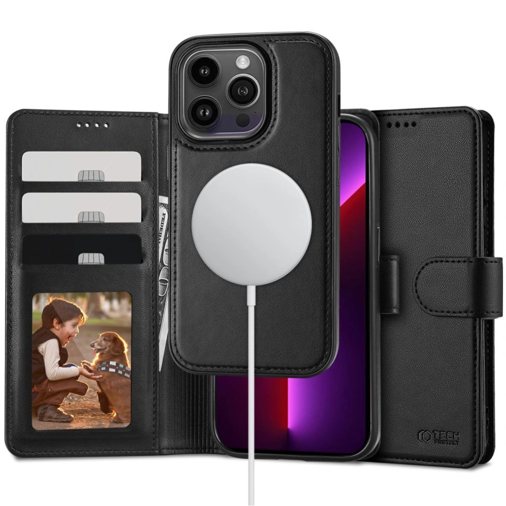 Etui Tech-Protect Wallet MagSafe Apple iPhone 13 Pro Black