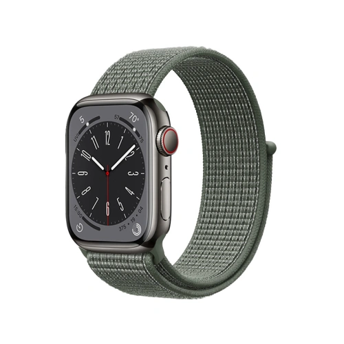 Kup Crong Nylon Apple Watch 4/5/6/7/SE/8/9/Ultra 44/45/49mm (Militärgrün) - CRG610 - {ean13} - Sklep Home Screen