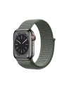 Pasek Crong Nylon Apple Watch 4/5/6/7/SE/8/9/Ultra 44/45/49mm (Vojenská zelená)