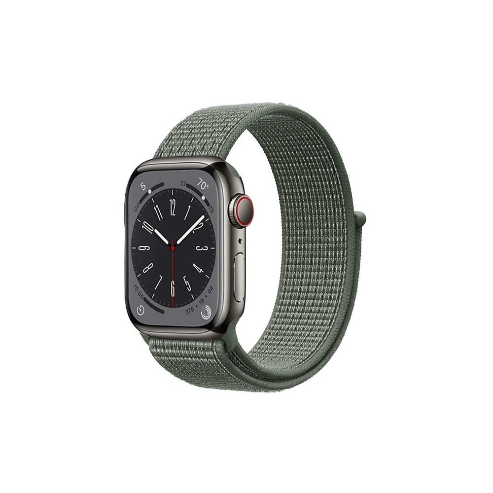 Pasek Crong Nylon Apple Watch 4/5/6/7/SE/8/9/Ultra 44/45/49mm (Military Green)