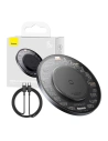 Ładowarka bezprzewodowa Baseus Simple 2 15W + kabel USB-C/USB-C (czarna)