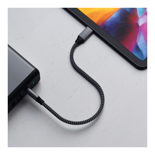 Kup Kable Satechi USB-C/USB-C 100W 25cm (space gray) - STH58 - {ean13} - Sklep Home Screen