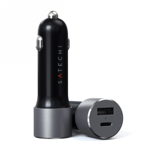 Kup Ładowarka samochodowa Satechi 72W USB-C 60W PD, USB-A (space gray) - STH60 - {ean13} - Sklep Home Screen