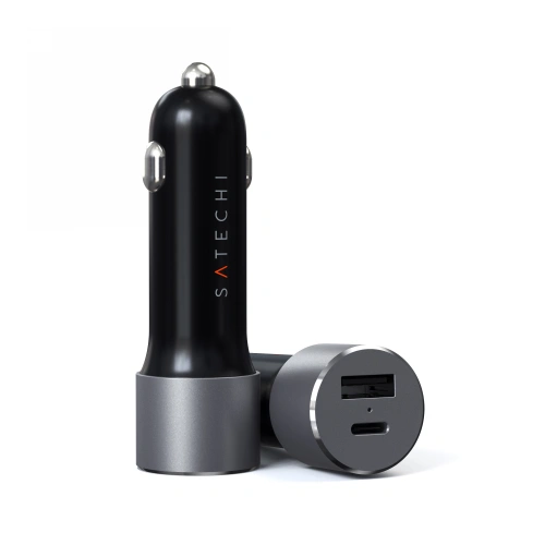 Kup Încărcător auto Satechi 72W USB-C 60W PD, USB-A (space gray) - STH60 - {ean13} - Sklep Home Screen