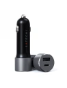 Ładowarka samochodowa Satechi 72W USB-C 60W PD, USB-A (space gray)