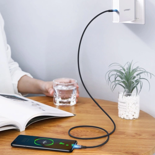 Kup Kabel UGREEN US316 USB-C/USB-C 100W PD QC FCP 5A 3m szary - UGR1661 - {ean13} - Sklep Home Screen