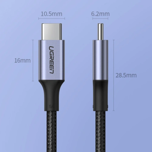 Kup UGREEN US316 Cablu USB-C/USB-C 100W PD QC FCP 5A 3m gri - UGR1661 - {ean13} - Sklep Home Screen
