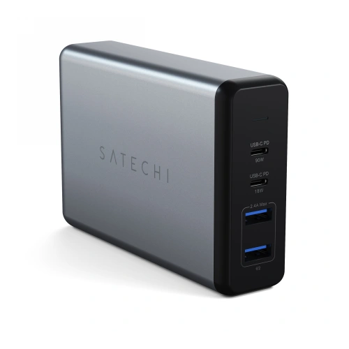 Kup Nabíječka Satechi Desktop 108W Pro 2x USB-C PD 90W/18W, 2X USB-A celkem 12W - STH68 - {ean13} - Sklep Home Screen