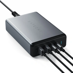 Kup Încărcător de rețea Satechi Desktop 108W Pro 2x USB-C PD 90W/18W, 2X USB-A total 12W - STH68 - {ean13} - Sklep Home Screen