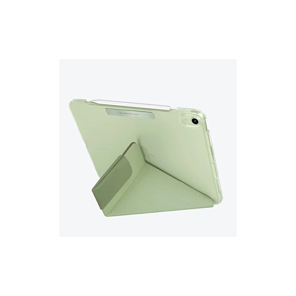 [OUTLET] Etui UNIQ Camden Apple iPad Air 10.9 2020/2022 (4. i 5. generacji) / iPad Air 11 2024 (6. generacji) zielony/sage green Antimicrobial