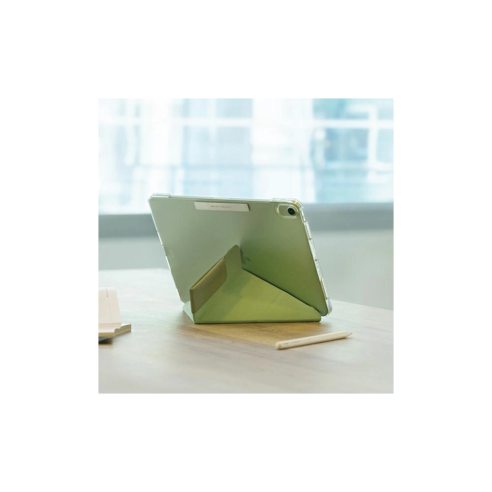 [OUTLET] Etui UNIQ Camden Apple iPad Air 10.9 2020/2022 (4. i 5. generacji) / iPad Air 11 2024 (6. generacji) zielony/sage green Antimicrobial