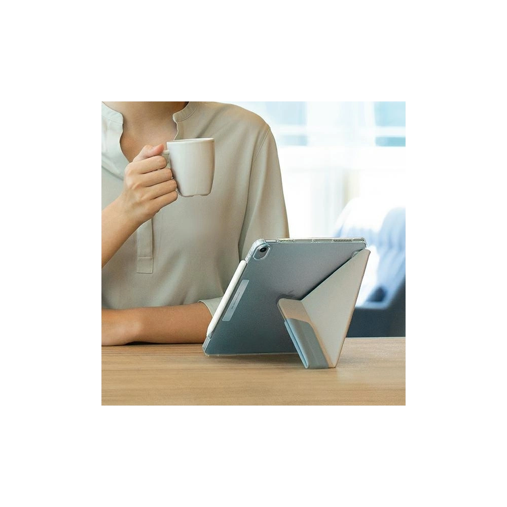 [OUTLET] Etui UNIQ Camden Apple iPad Air 10.9 2020/2022 (4. i 5. generacji) / iPad Air 11 2024 (6. generacji) zielony/sage green Antimicrobial