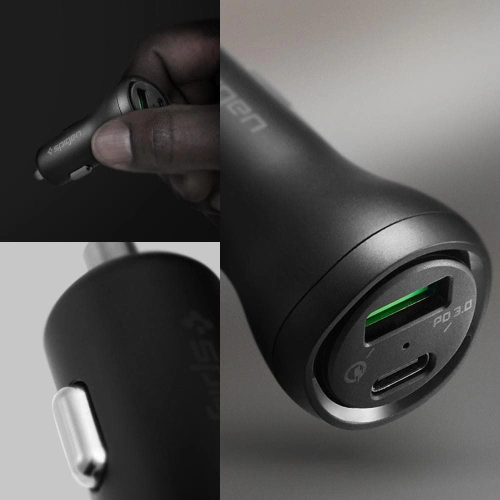 Kup Spigen Autoladegerät SteadiBoost F31QC 2-Port Autoladegerät PD 27W QC 3.0 Schwarz - SPN2893 - {ean13} - Sklep Home Screen