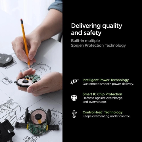 Kup Auto nabíječka Spigen SteadiBoost F31QC 2-portová nabíječka do auta PD 27W QC 3.0 černá - SPN2893 - {ean13} - Sklep Home Screen